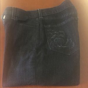 NYDJ EMBELLISHED POCKET JEANS